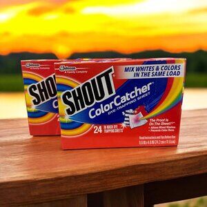 Shout Color Catcher For All Water Temperature, Dye-Trapping 24 Sheets, 2…